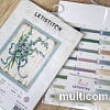 Набор для вышивания Letistitch Голубые цветы 1