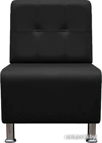 Интерьерное кресло Brioli Руди Р (экокожа, L22 черный)