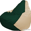 Кресло-мешок Flagman Груша Макси Г2.1-62 (бежевый/зеленый темный)