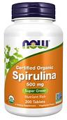 БАД Now Foods Org Spirulina (200 таблеток)
