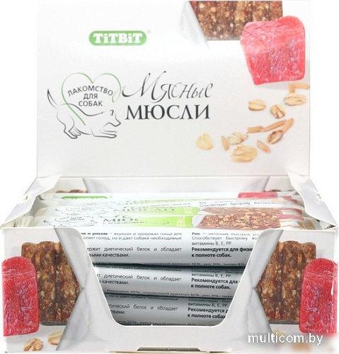 Лакомство для собак TiTBiT Fitness мюсли с ягненком и рисом 40 г