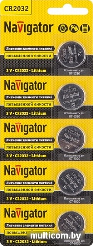 Батарейки Navigator CR2032 5 шт. NBT-CR2032-BP5