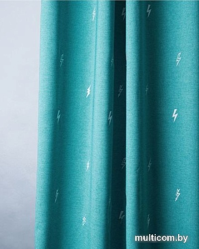 Комплект штор Pasionaria Флэш 290x250 с подхватами (бирюзовый)