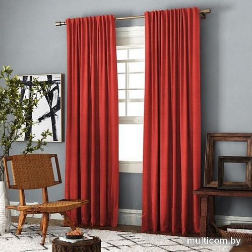 Комплект штор Pasionaria Ибица 400x270 с подхватами (терракотовый)