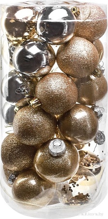 Miland Праздник в золотых оттенках НУ-4205 (30шт, 6см)