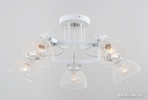 Люстра средней высоты Aitin Pro НПБ 02-5x40-102 STD15276/5 (белый/хром)