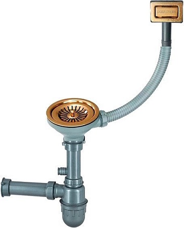 Сифон Paulmark Konz PM2022-BG (золотой/брашированное золото)