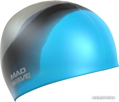 Шапочка для плавания Mad Wave Multi Adult (голубой)