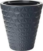 Кашпо Form-Plastic Diament 40 Antracyt 2920-014