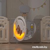 Игровой манеж UNIX kids DeLuxe Grey 150x200