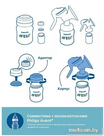 Набор бутылочек для кормления Philips Avent Anti-colic SCY100/02 (125 мл, 2 шт)