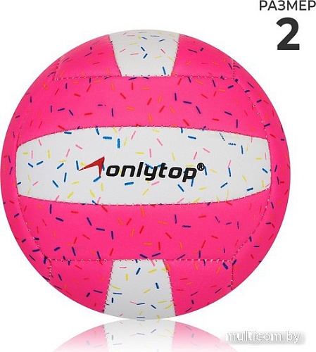 Волейбольный мяч Onlytop Пончик 4166906 (2 размер)