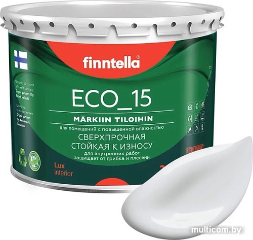 Краска Finntella Eco 15 Platinum F-10-1-3-FL064 2.7 л (бело-серый)