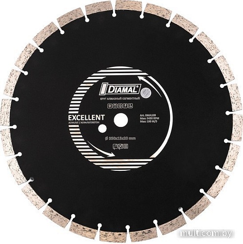 Отрезной диск алмазный Diamal DMTP10S350