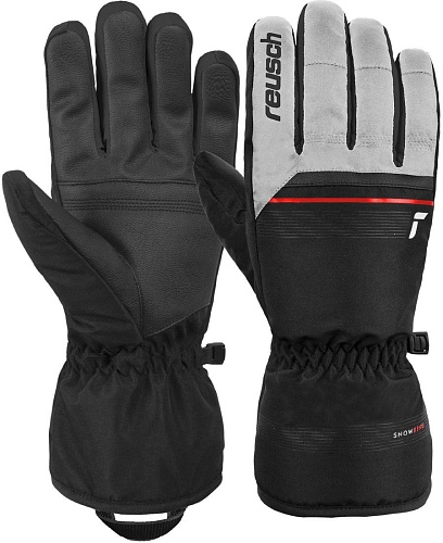 Горнолыжные перчатки Reusch Snow King 6201198-1120 (р-р 8, White/Fire Red/Black)