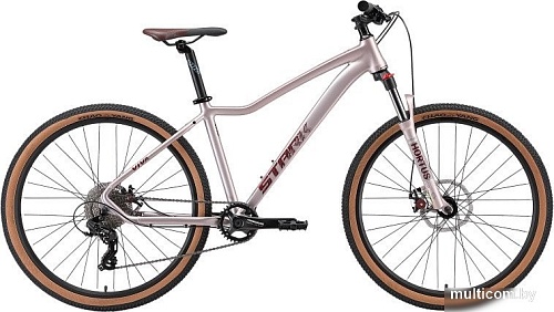 Велосипед Stark Viva 27.2 D р.15 2025 (разобранный, светло-лиловый/матовый бордовый)