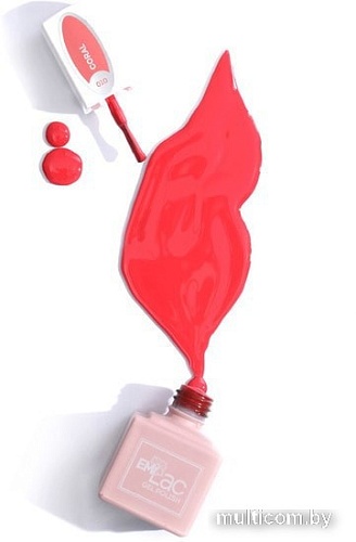 Декоративная и уходовая косметика для ногтей Emi E.MiLac Коралл 010, 9 мл.