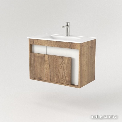 Дабер Тумба под умывальник 016 WeltWasser Deilbach 7517-70 Т16.7W.0.21 (дуб галифакс/белый)