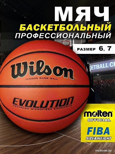 Баскетбольный мяч Wilson Evolution WTB0586XBEMEA (6 размер)