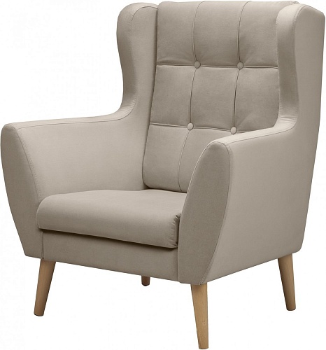 Интерьерное кресло Mio Tesoro Фиджи (Velutto 18/натуральное дерево)