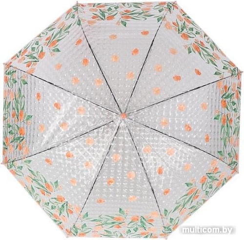 Зонт Михи-Михи Цветочки с 3D эффектом (оранжевый)