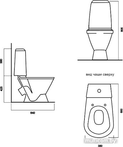 Унитаз Sanita Кама Стандарт KMASACC01090211