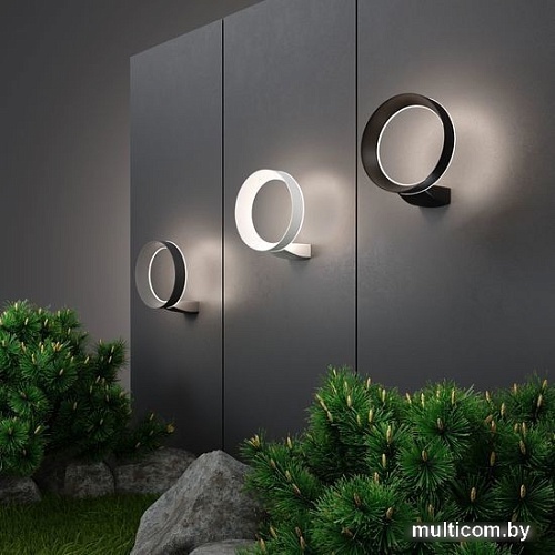 Уличный настенный светильник Elektrostandard Techno LED Ring 1710 (серый)