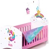 Кроватка для кукол Mary Poppins Единорог с каруселькой 67421