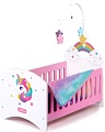 Кроватка для кукол Mary Poppins Единорог с каруселькой 67421