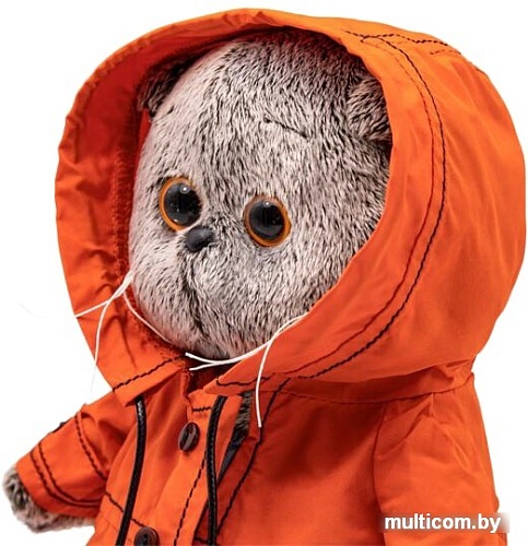 Мягкая игрушка Basik & Co Басик в куртке с капюшоном (22 см)