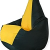 Кресло-мешок Mio Tesoro Груша Kombo XXL GF-130x85-ZZH (зеленый/желтый)