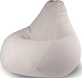 Кресло-мешок Sled Велюр 110x110x160 (белый)