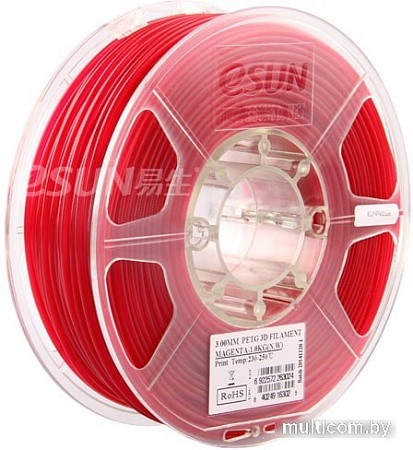 Пластик eSUN PET-G 1.75 мм 1000 г (пурпурный)