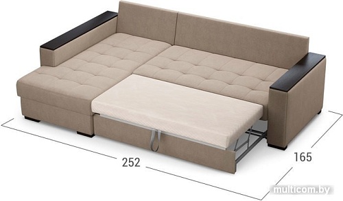 Угловой диван Moon Trade Милан 127 003328 (левый, бежевый)