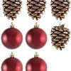 Елочная игрушка Волшебная страна Шары и шишки SYQB-0119230 005763 (бордовый)
