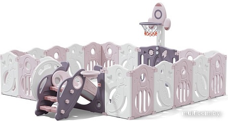 Игровой манеж UNIX kids SUPREME Space 200x240 Rose