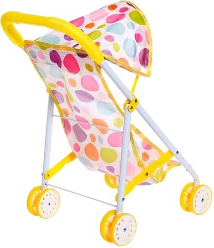 Коляска для кукол Sima-Land летняя 5181345 (металлический каркас, желтый)