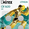 Элементы питания Mirex CR1620 Mirex литиевая блистер 4 шт. 23702-CR1620-E4