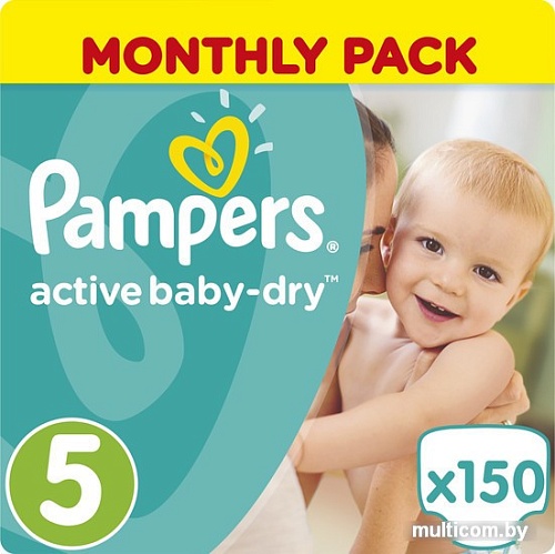 Подгузники Pampers Active Baby-Dry 5 Junior (150 шт)