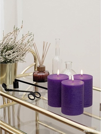 Набор свечей Мелт 100 мм (3 шт, темно-фиолетовый)