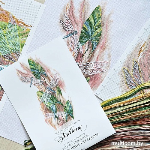 Набор для вышивания Сделай своими руками Танцующие стрекозы Т-17С