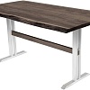 Кухонный стол Buro7 Двутавр 150 (с обзолом, дуб мореный/белый)