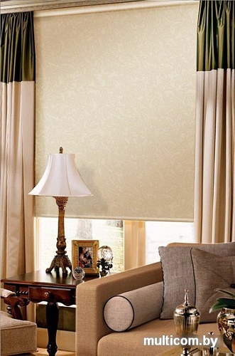 Рулонные шторы Эскар Арабеска 83x160 (молочный)