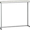 Консольный стол LoftyHome Мальборк 1627985 (мрамор сноу/серебро)