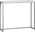 Консольный стол LoftyHome Мальборк 1627985 (мрамор сноу/серебро)