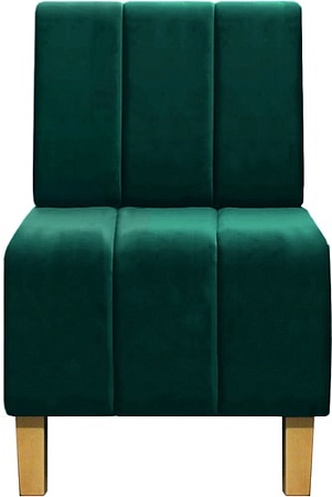 Интерьерное кресло Brioli Руди Полоса (велюр, B63 бирюзовый)