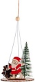 Елочная игрушка Волшебная страна Санта в лесу SYMZPA-4423219