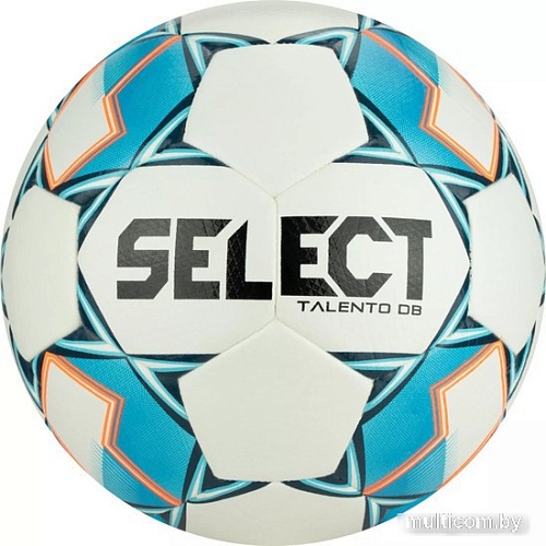 Футбольный мяч Select Talento DB V22 0775846200 (5 размер, белый/синий/голубой)
