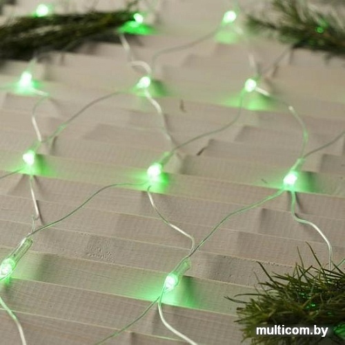 Световая сетка Luazon Сеть 144 LED 1.6х1.6 м (зеленый) 1585749