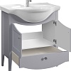 Belux Тумба под умывальник Афины Н 85-01 (30, железный серый матовый)